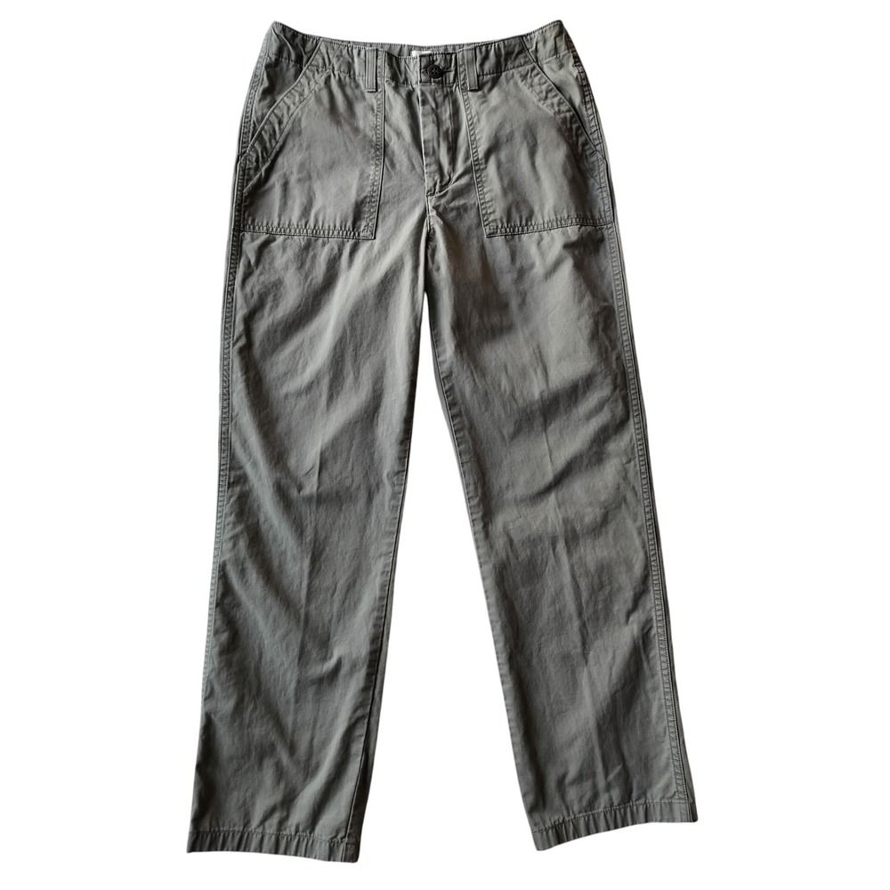 Levi's Women's Sage Green Lightweight Mide Rise Straight leg Pants Size 28 - Picture 2 of 10